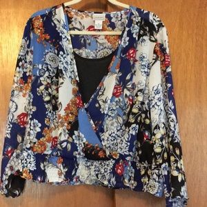 Multi colored Blouse, with flower design